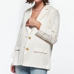 Cami NYC Owen Blazer, silk and linen blend, size Small